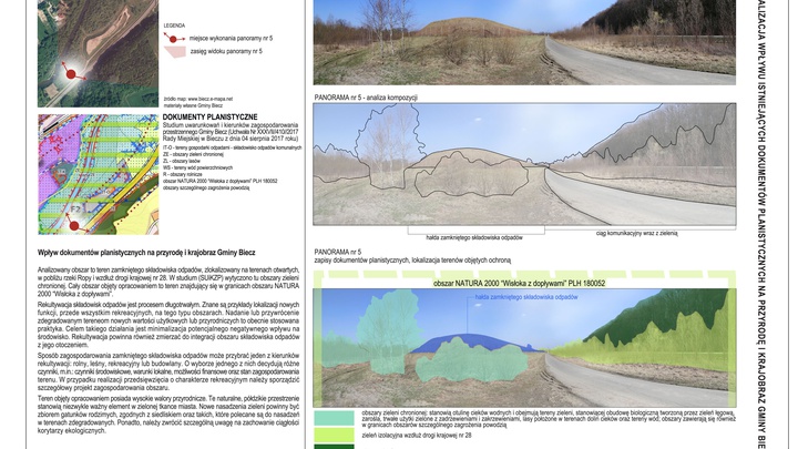 Wizualizacje wpływu dokumentów planistycznych na krajobraz w Gminie Biecz